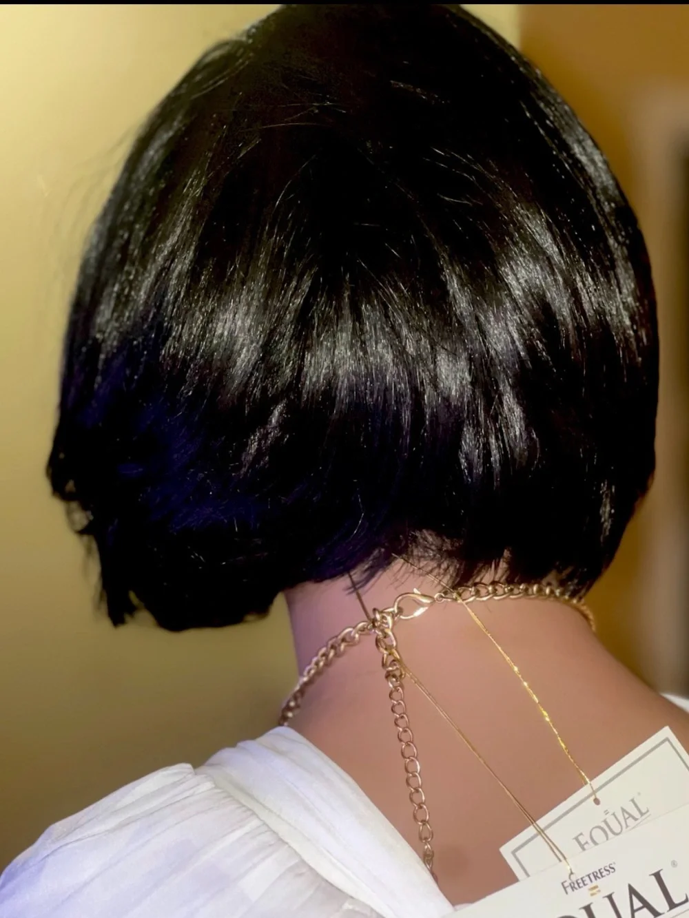 EUAL SHORT BOB WIG |MERCURY | Layered Invisible L Part Wig -BRAND NEW #1 Black